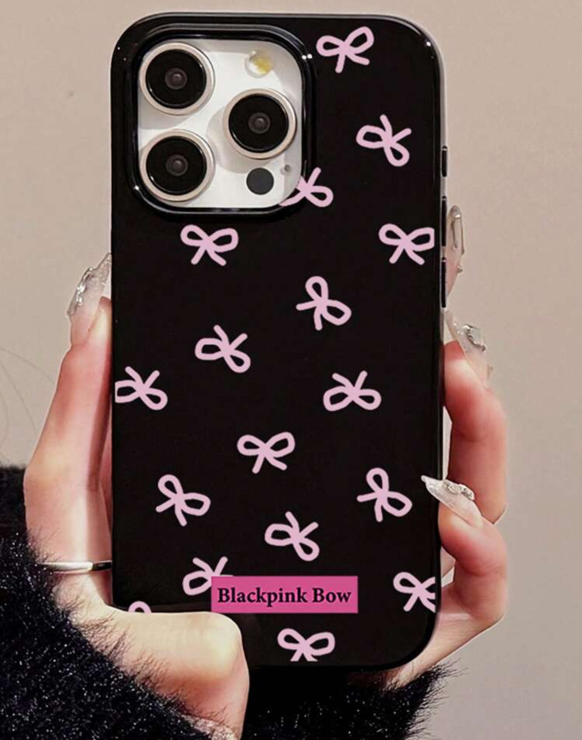 Pink bow case🎀