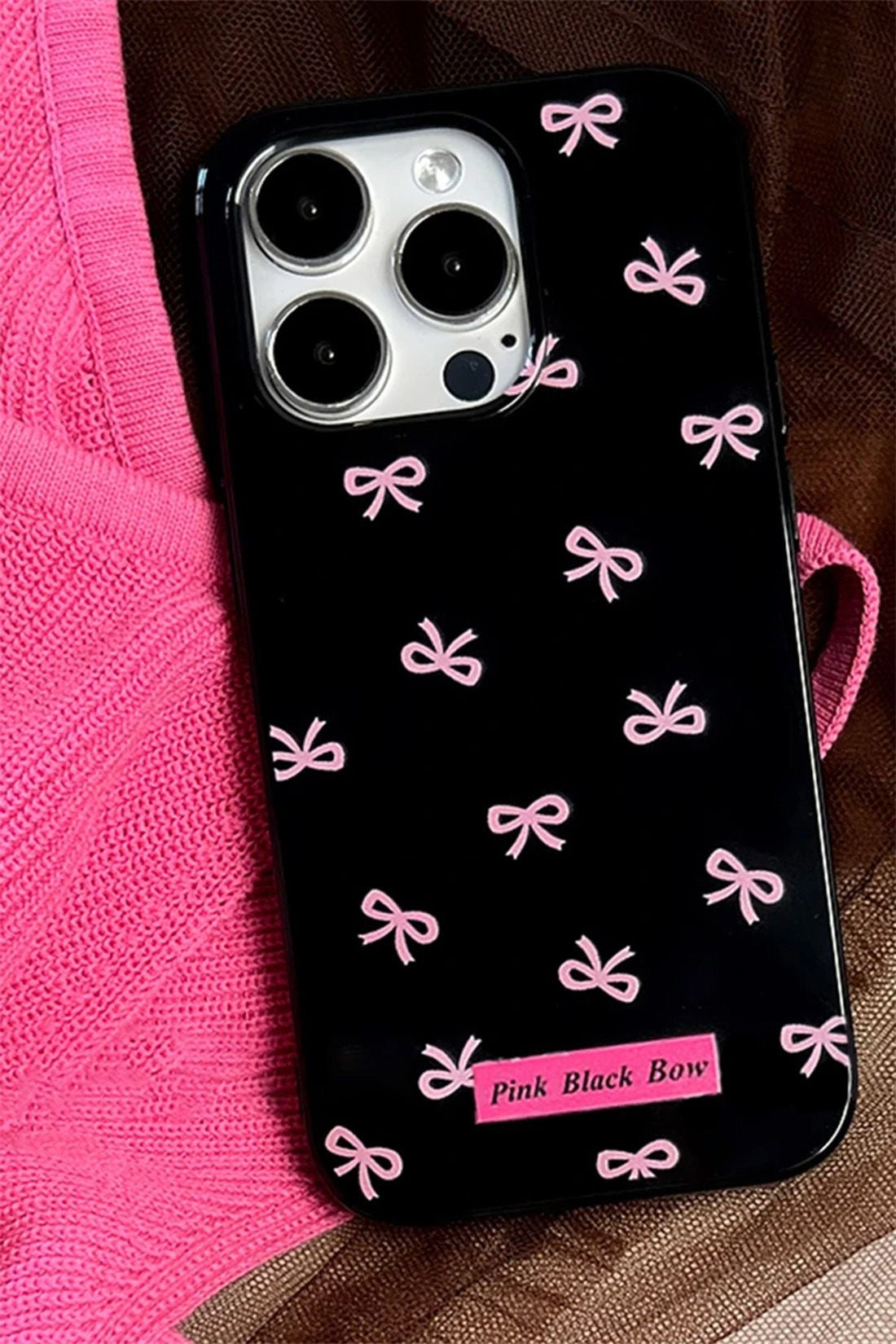 Pink bow case🎀