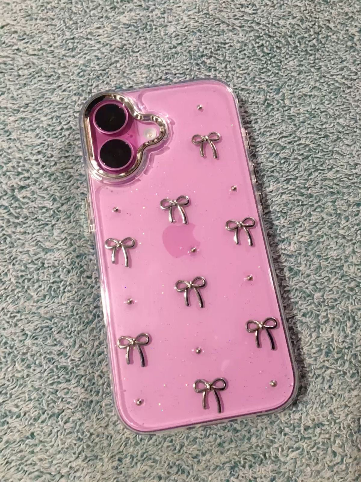 Silver bow case🎀