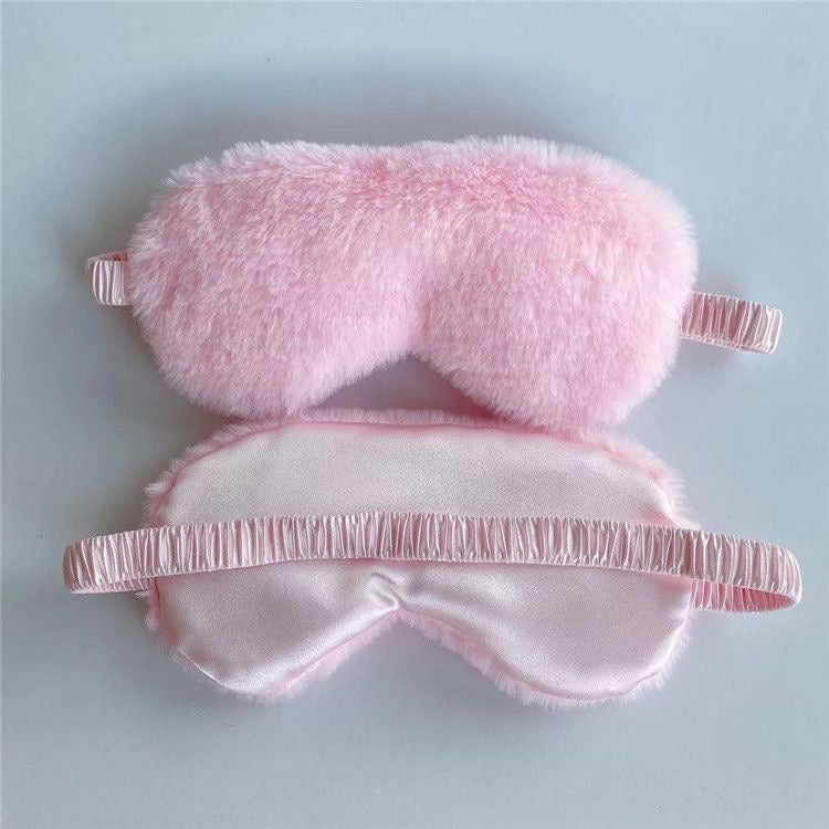 Fur sleep mask